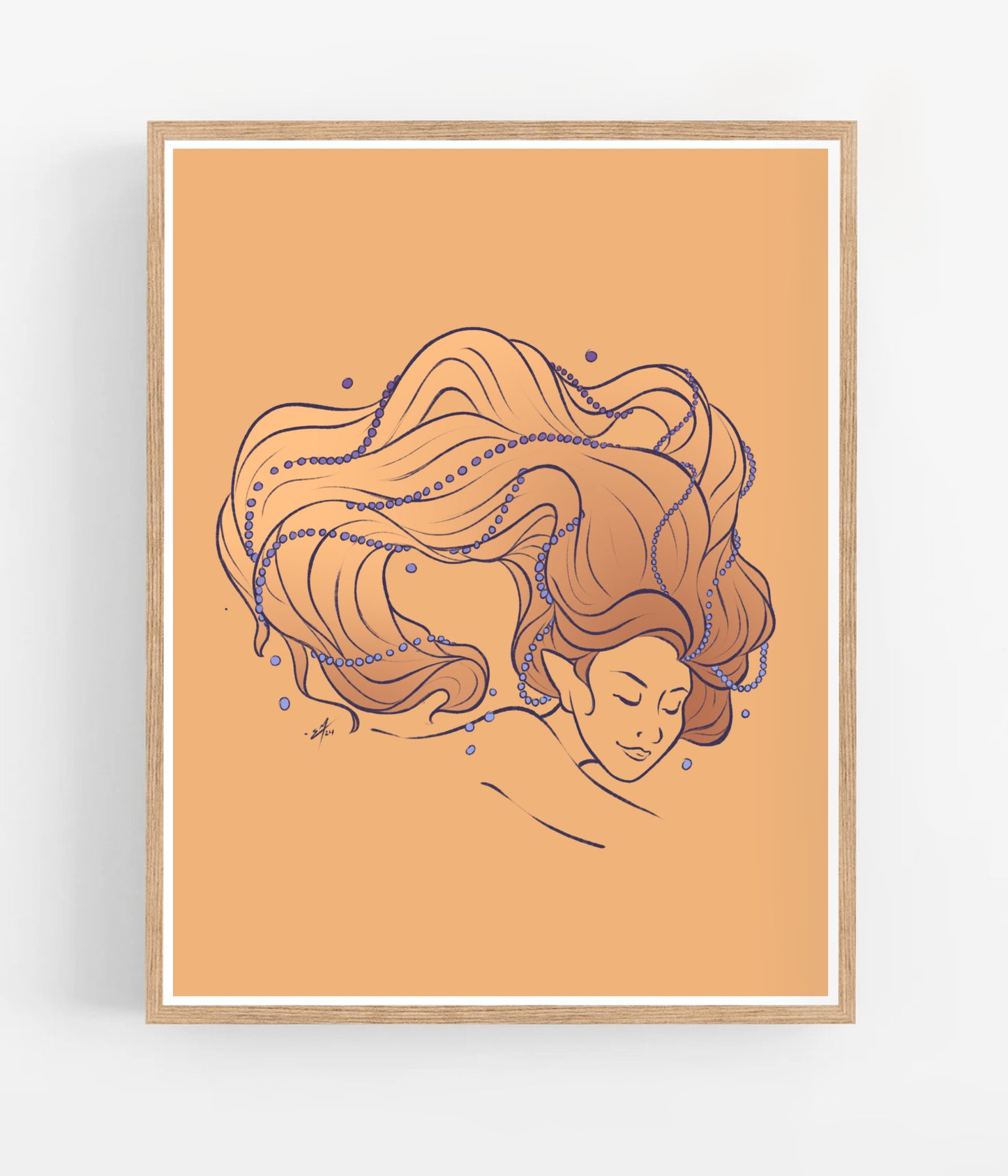 Mermaid Waves Print