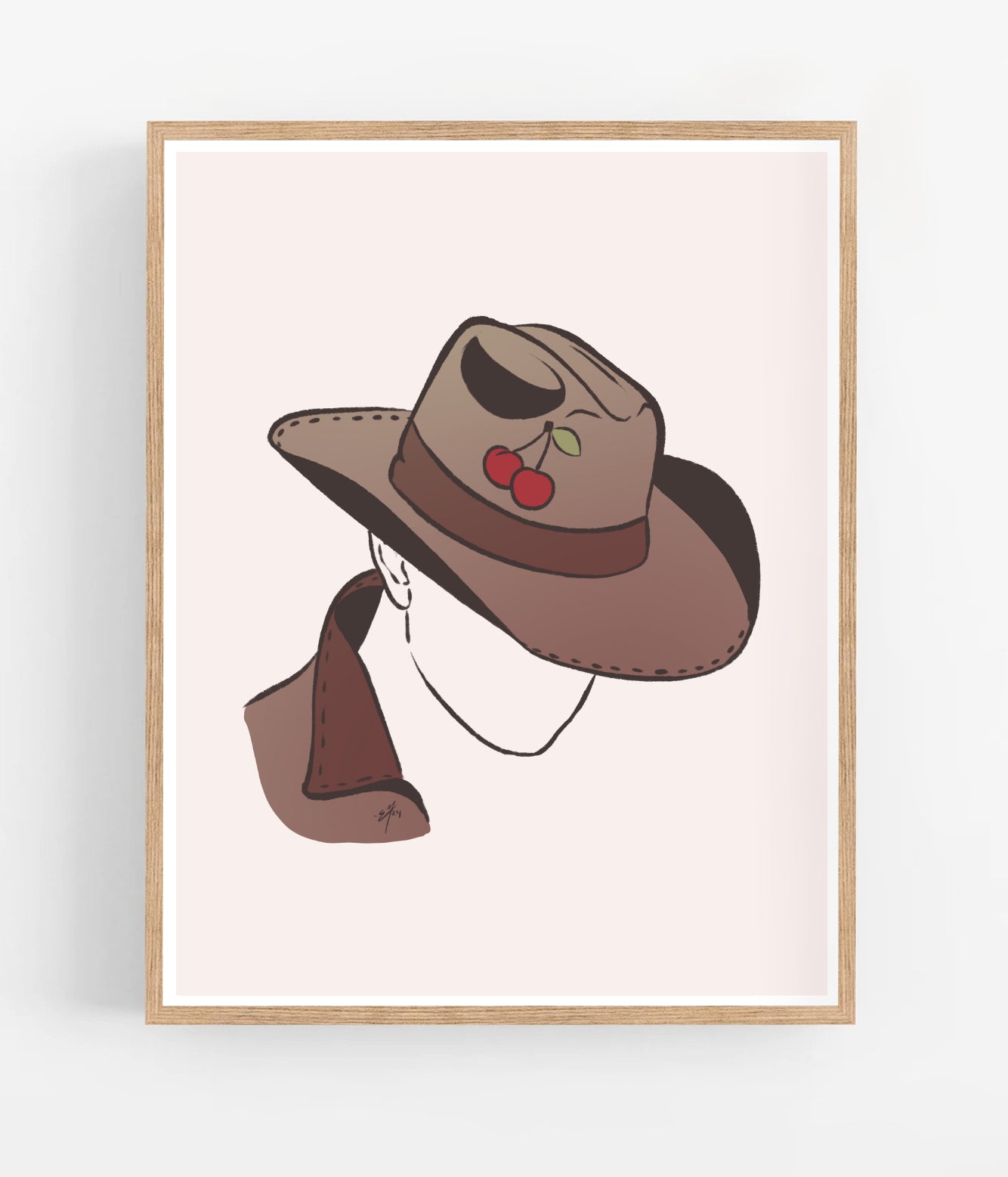 Cherry Cowboy Print