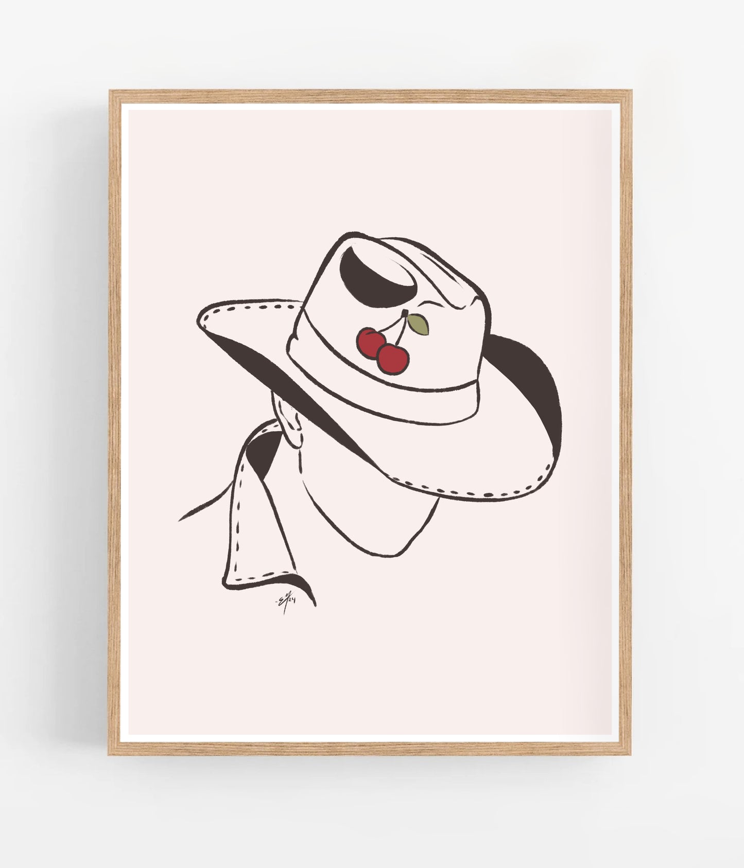 Cherry Cowboy Print