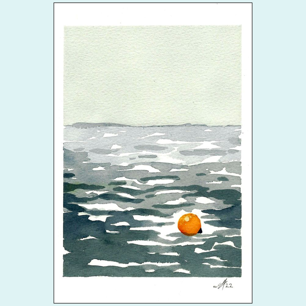 The Lonely Buoy Mini Print